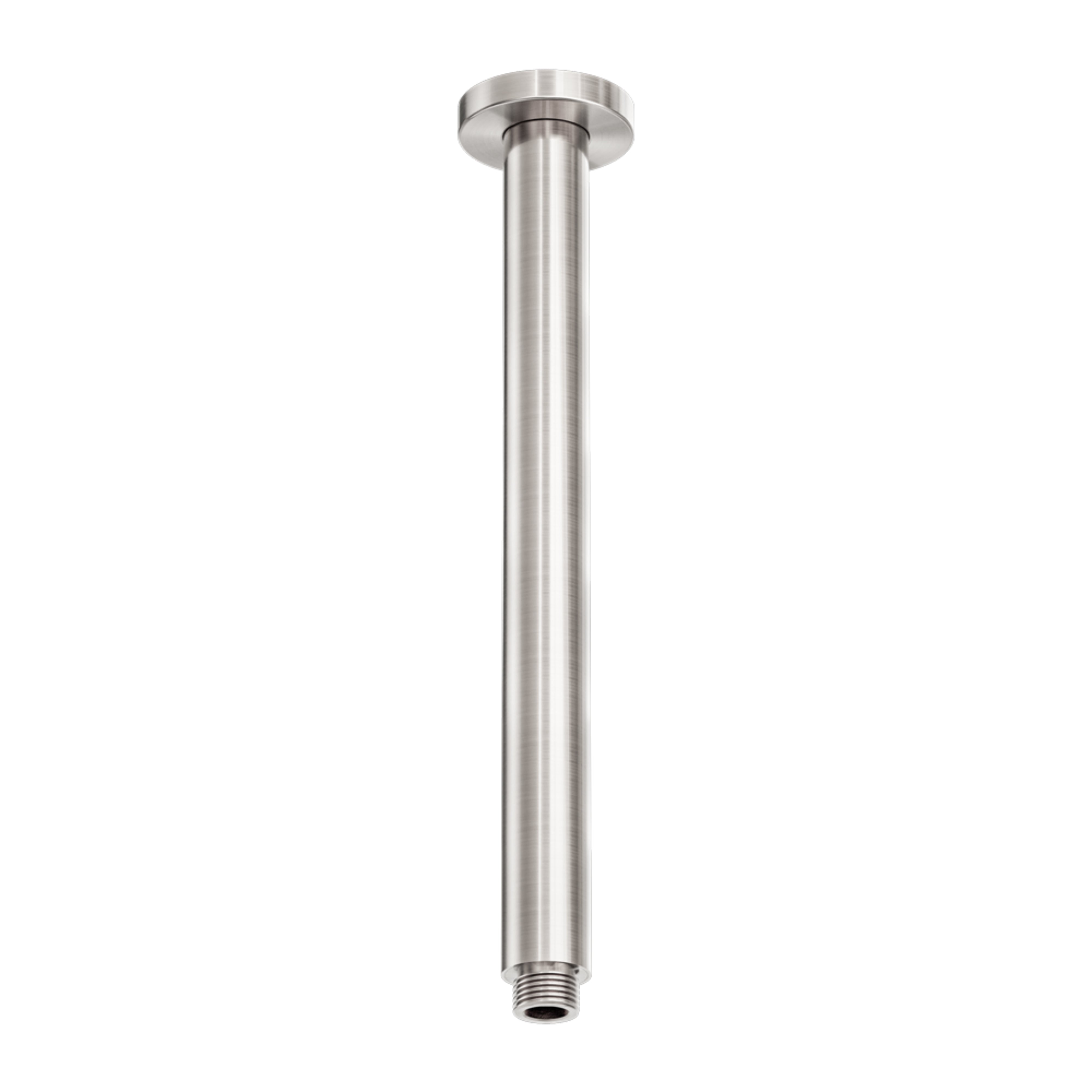 NERO ZEN ROUND CEILING SHOWER ARM 300MM BRUSHED NICKEL