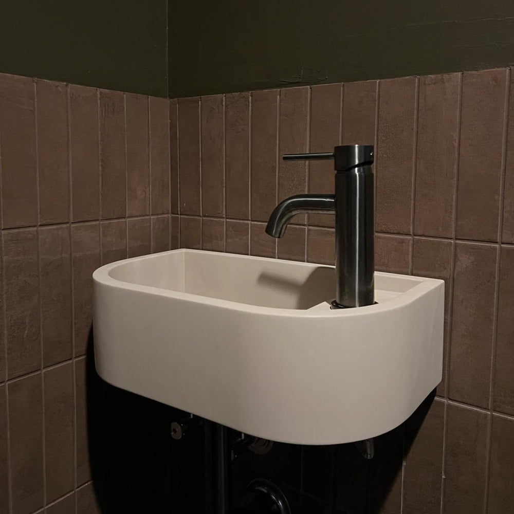 NOOD CO LOOP 01 ABOVE COUNTER / WALL HUNG BASIN CLOUD 440MM