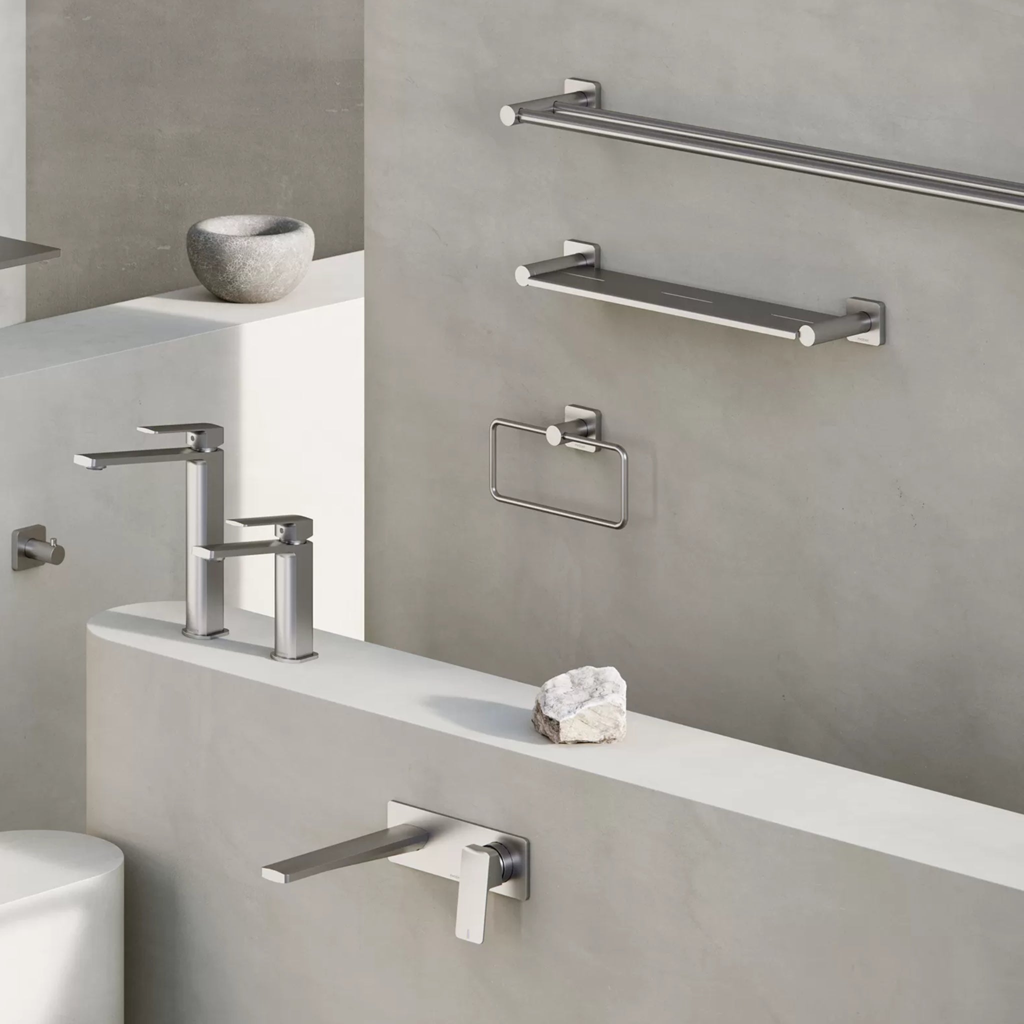 PHOENIX ENVIRO316 LEAD FREE SHOWER SHELF 447MM STAINLESS STEEL
