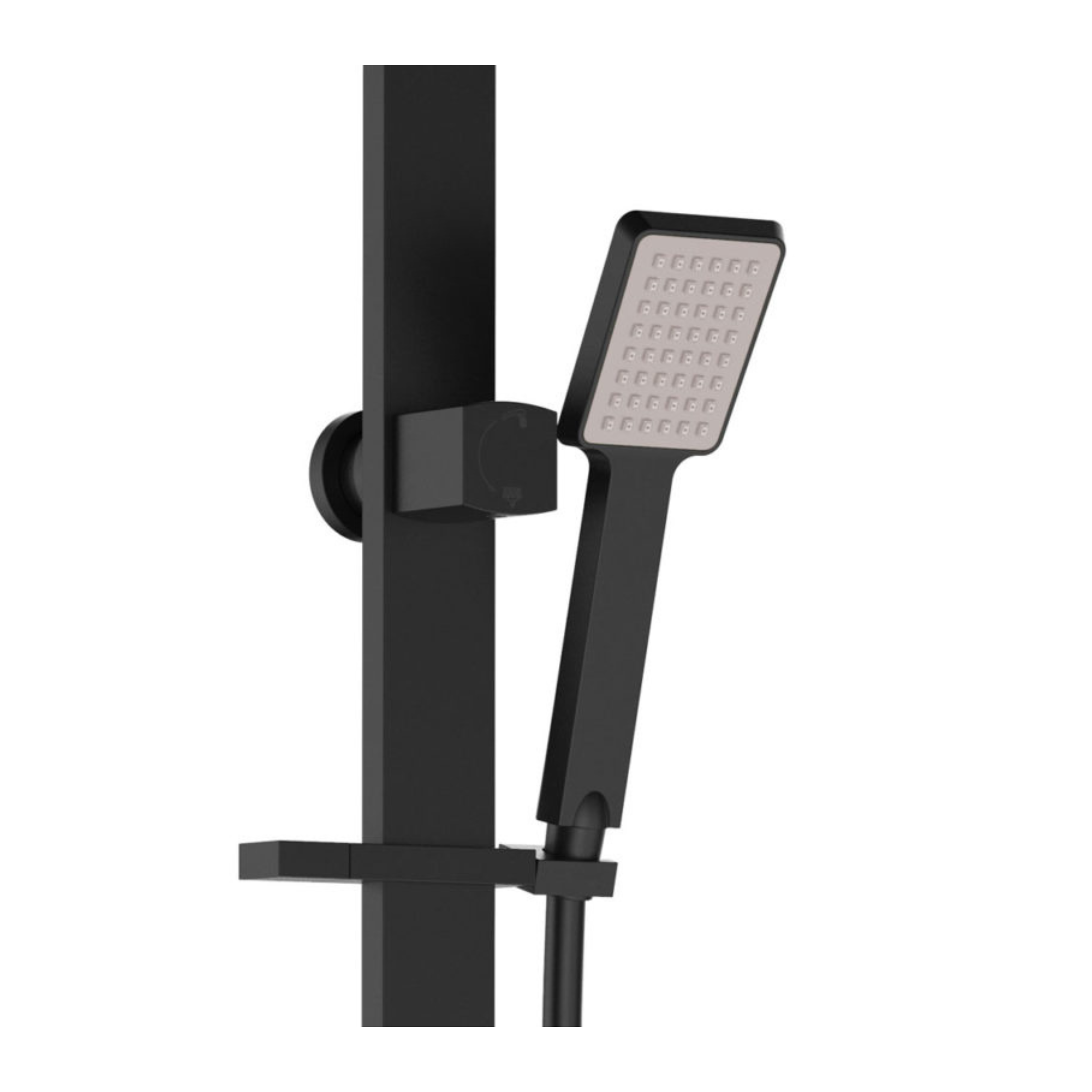 FIENZA KOKO DELUXE TWIN SHOWER MATTE BLACK