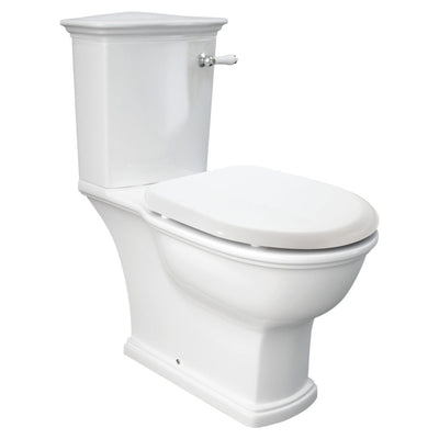 FIENZA RAK WASHINGTON CLOSE COUPLED TOILET SUITE ALPINE WHITE WITH S-TRAP