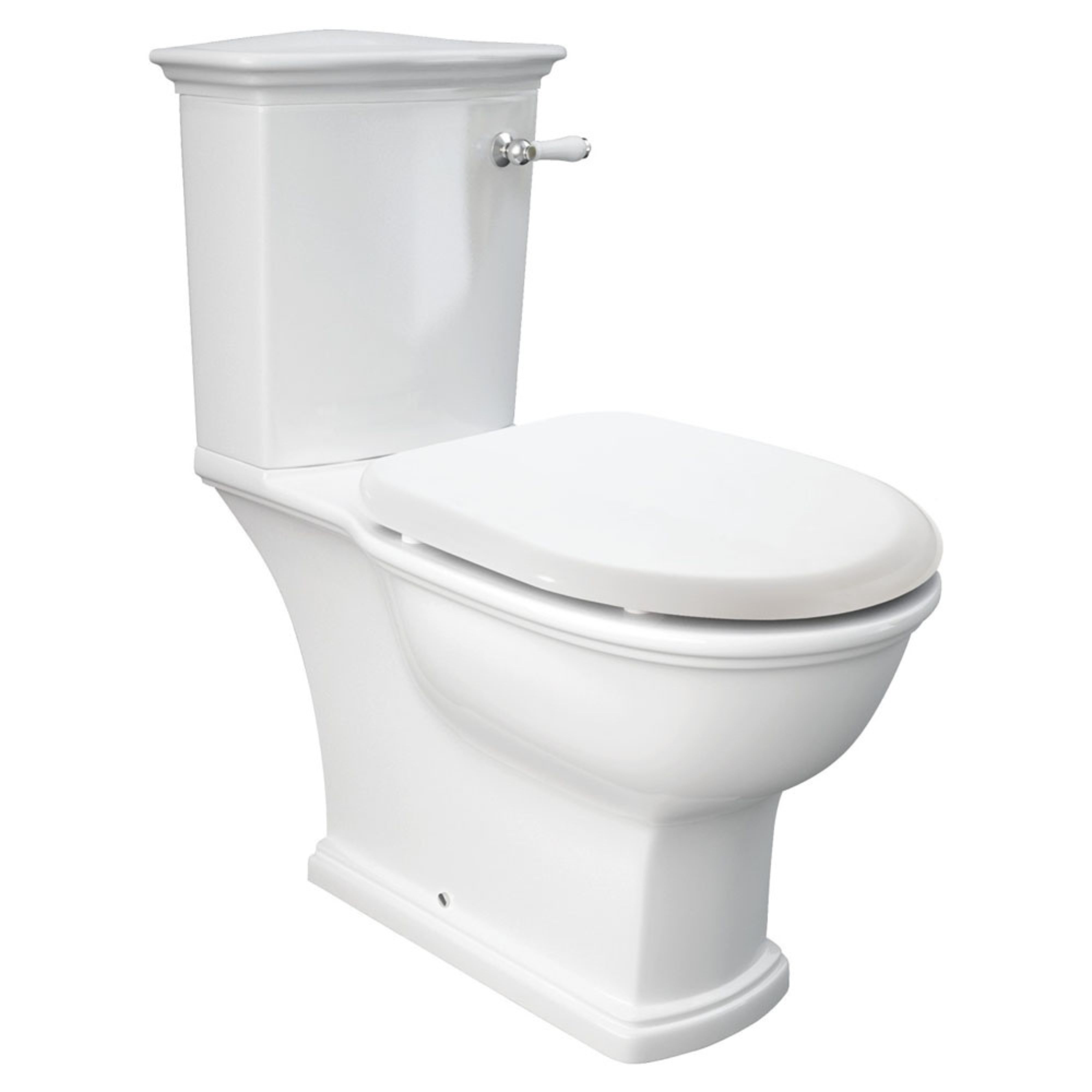 FIENZA RAK WASHINGTON CLOSE COUPLED TOILET SUITE ALPINE WHITE WITH S-TRAP