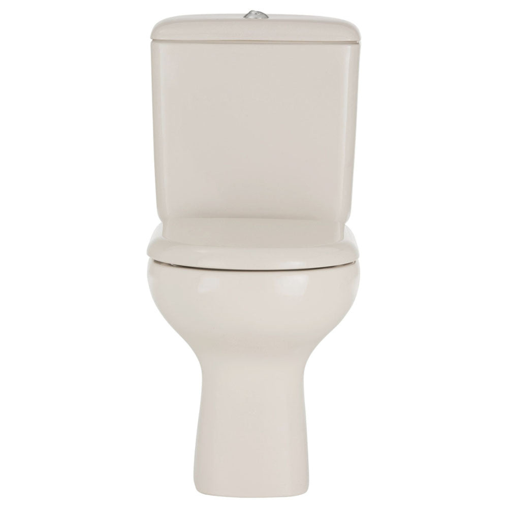 FIENZA RAK LIWA CLOSE COUPLED TOILET SUITE IVORY WITH S-TRAP
