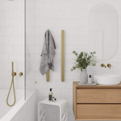 THERMOGROUP IVY SOLID SURFACE SHOWER STOOL 400MM WHITE