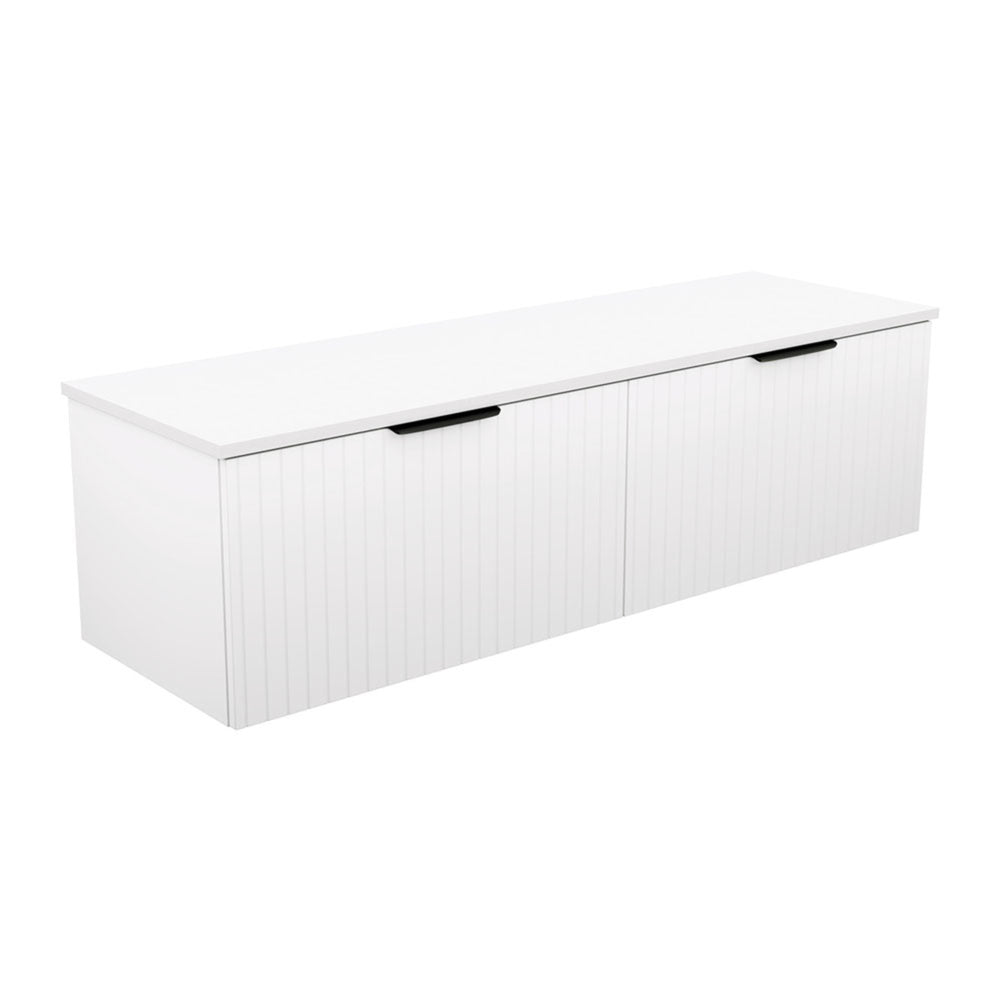 FIENZA BAYVIEW ULTRA WHITE MATTE 1500MM SINGLE BOWL WALL HUNG VANITY