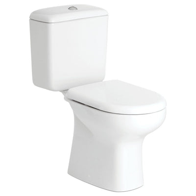 FIENZA RAK LIWA CLOSE COUPLED TOILET SUITE ALPINE WHITE WITH S-TRAP