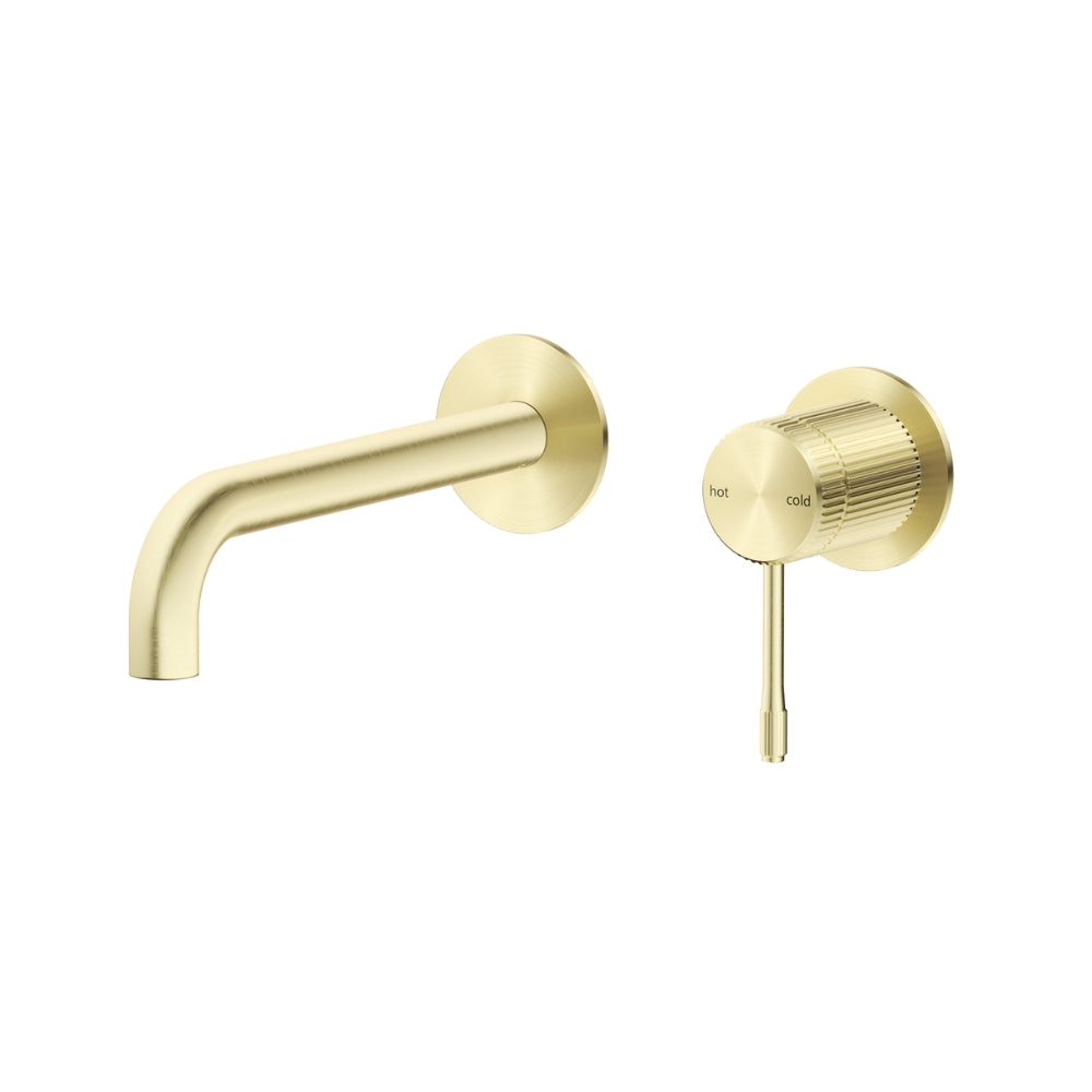 BELLA VISTA MICA LEAD FREE FLUTED WALL-SPOUT COMBO 246MM FRENCH GOLD
