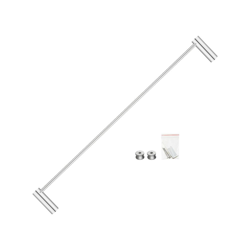 AQUAPERLA SINGLE TOWEL RAIL CHROME 600MM