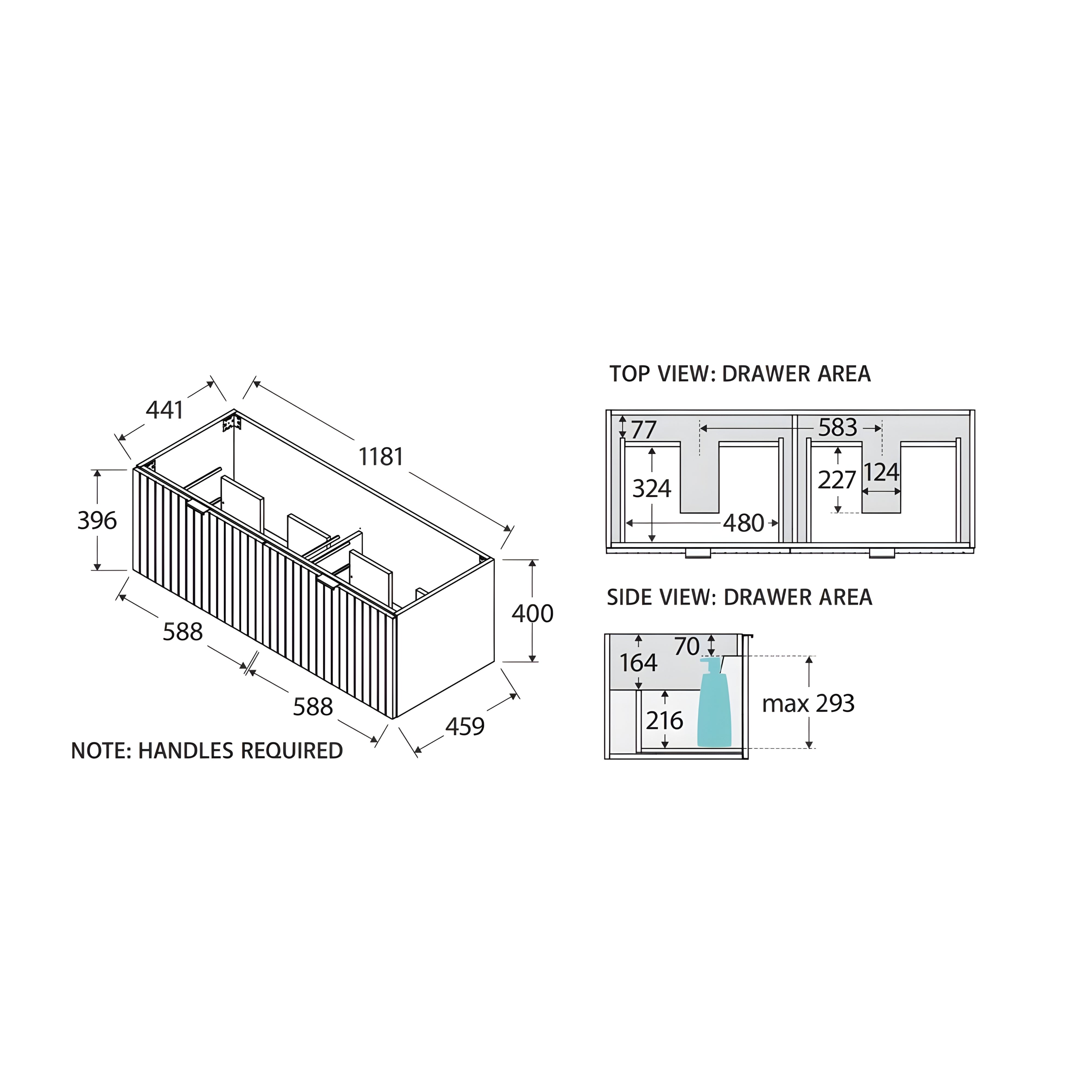 FIENZA BAYVIEW ULTRA WHITE MATTE 1200MM DOUBLE BOWL WALL HUNG VANITY