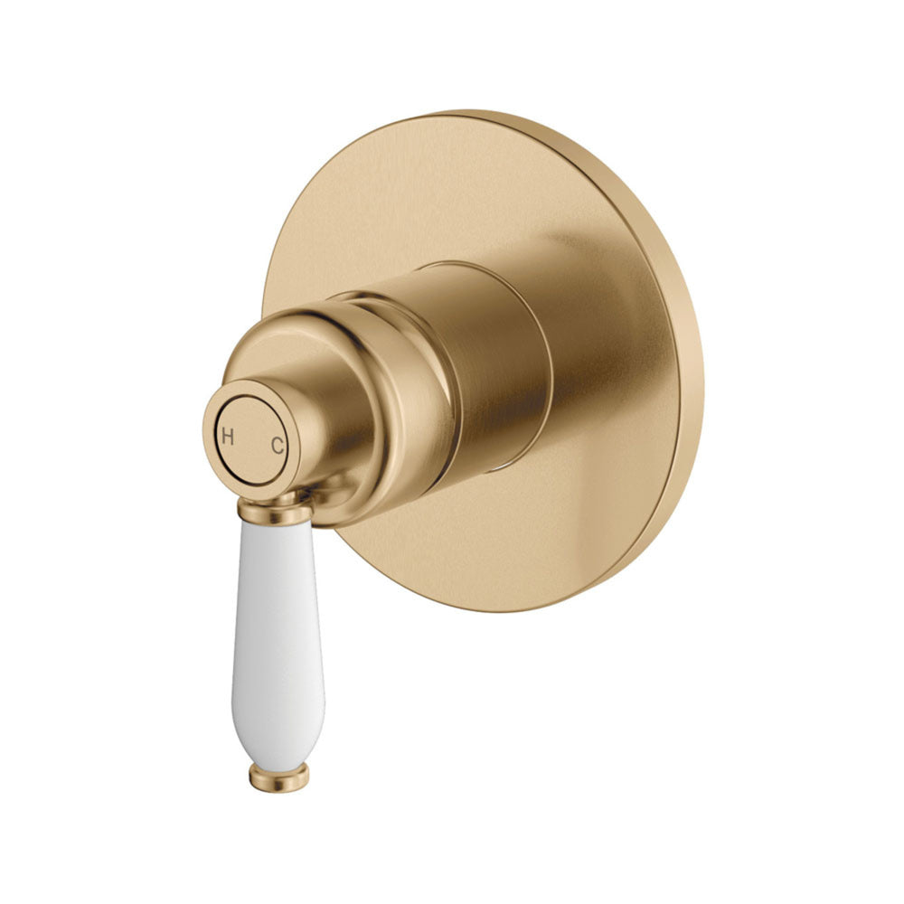 FIENZA ELEANOR WALL MIXER CERAMIC HANDLE URBAN BRASS