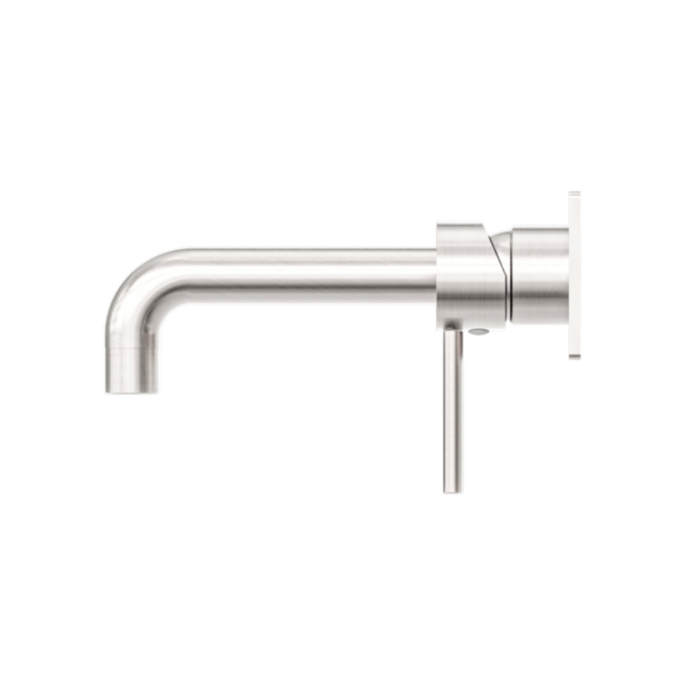 NERO DOLCE WALL BASIN /BATH MIXER 200MM BRUSHED NICKEL