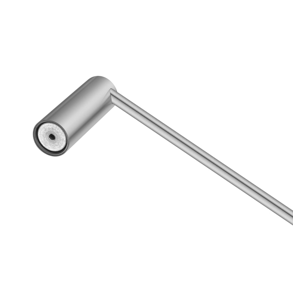 AQUAPERLA  SINGLE TOWEL RAIL BRUSHED NICKEL 600MM