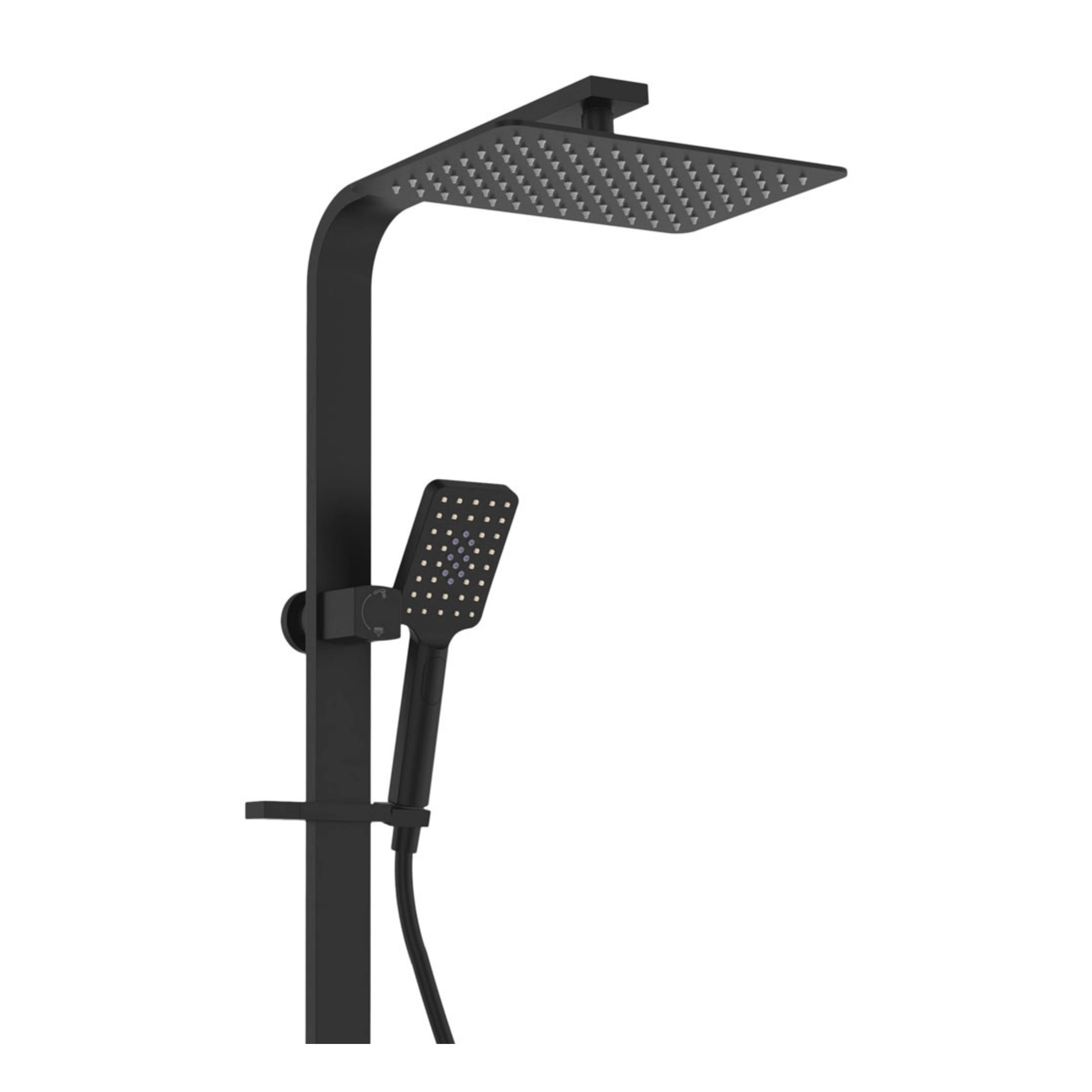 FIENZA TONO DELUXE TWIN SHOWER MATTE BLACK
