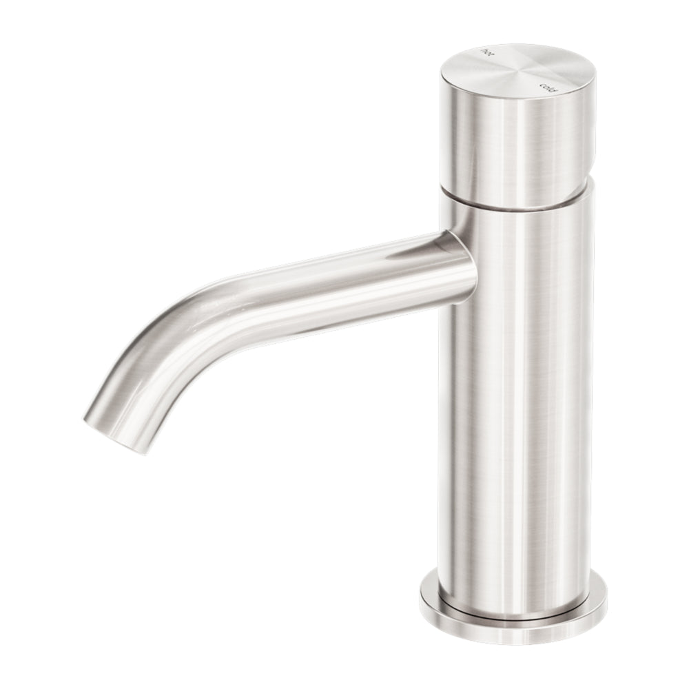 NERO ZEN BASIN MIXER HANDLESS 157MM BRUSHED NICKEL