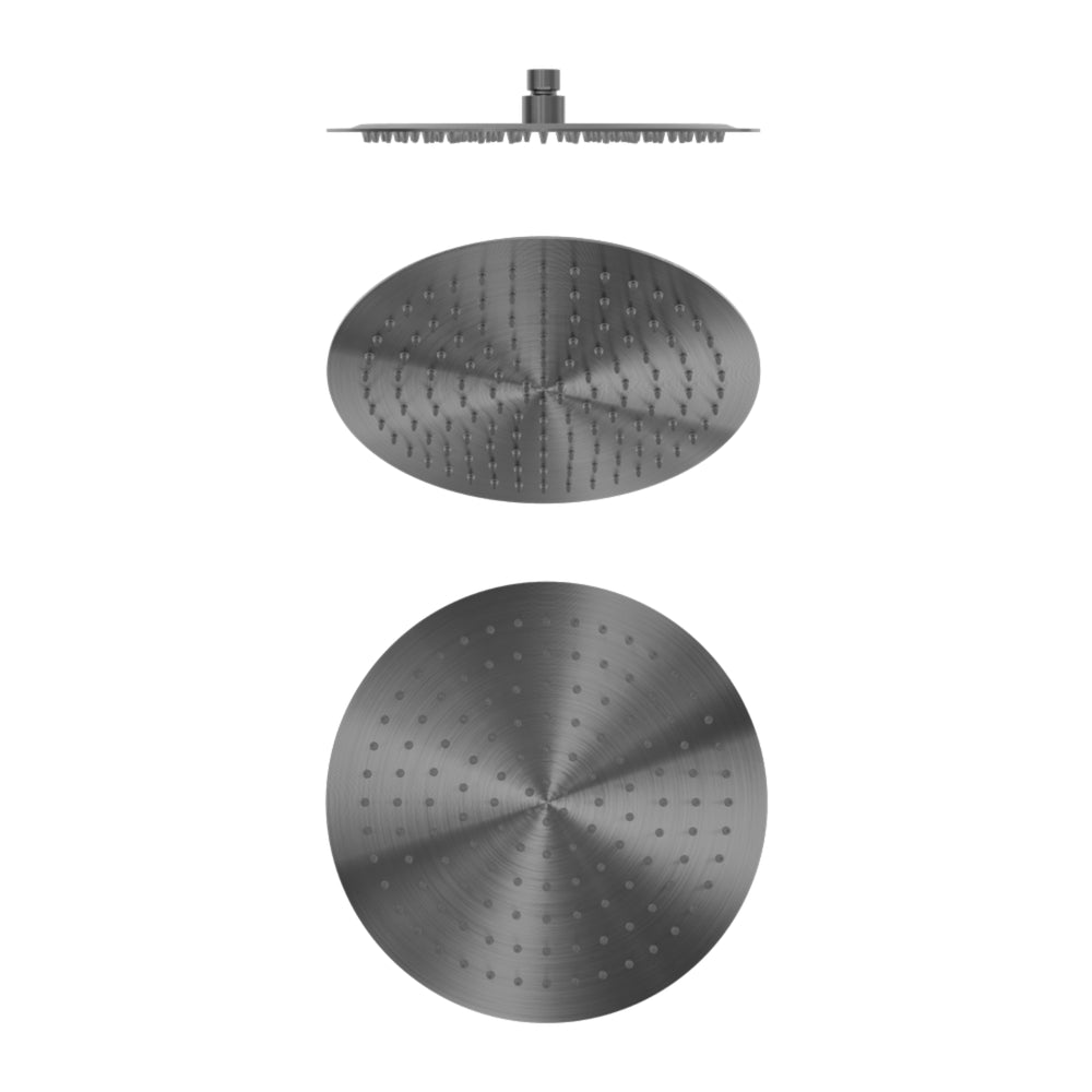 NERO ZEN ROUND SHOWER HEAD 300MM GRAPHITE