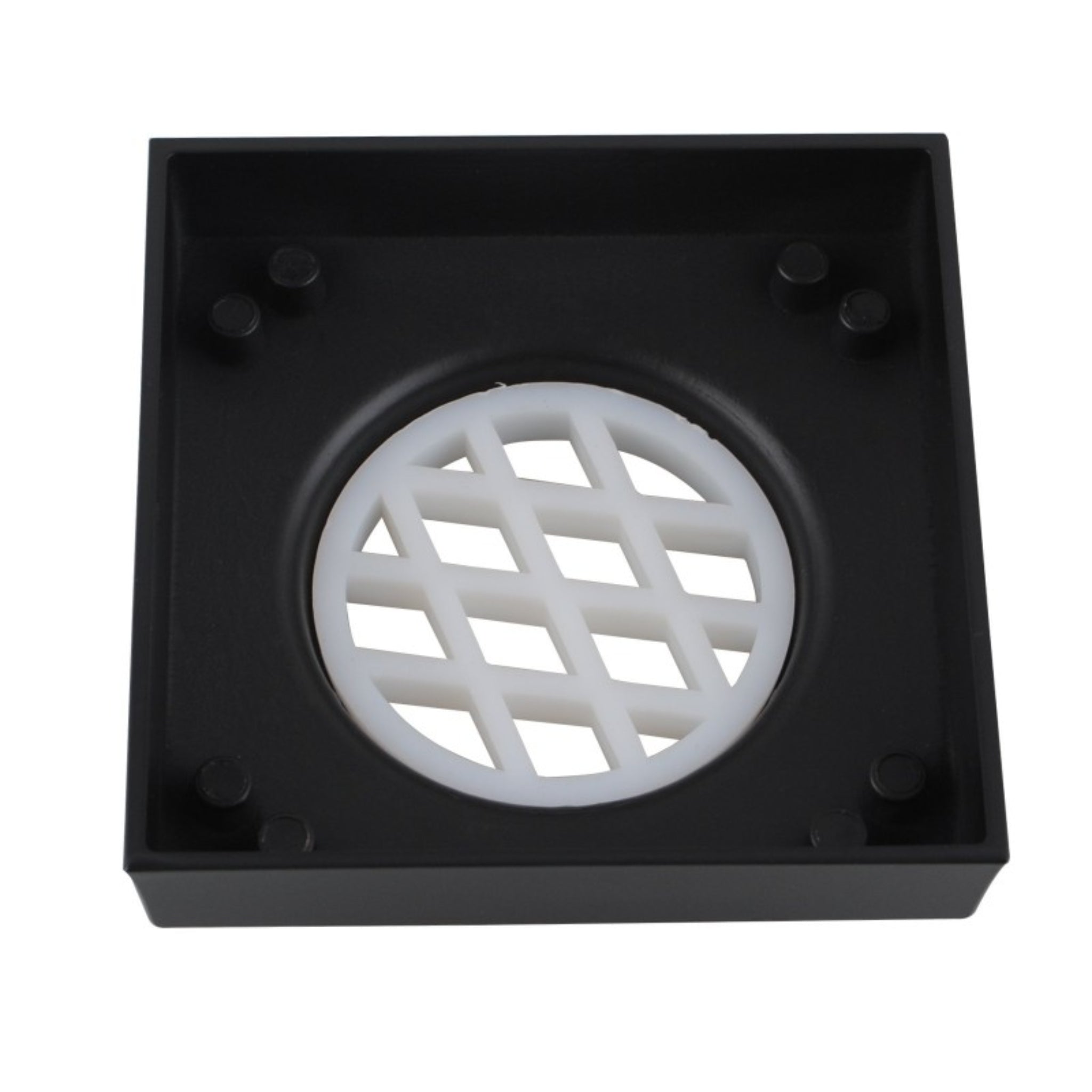 AQUAPERLA TILE INSERT SHOWER GRATE DRAIN BLACK 115MM