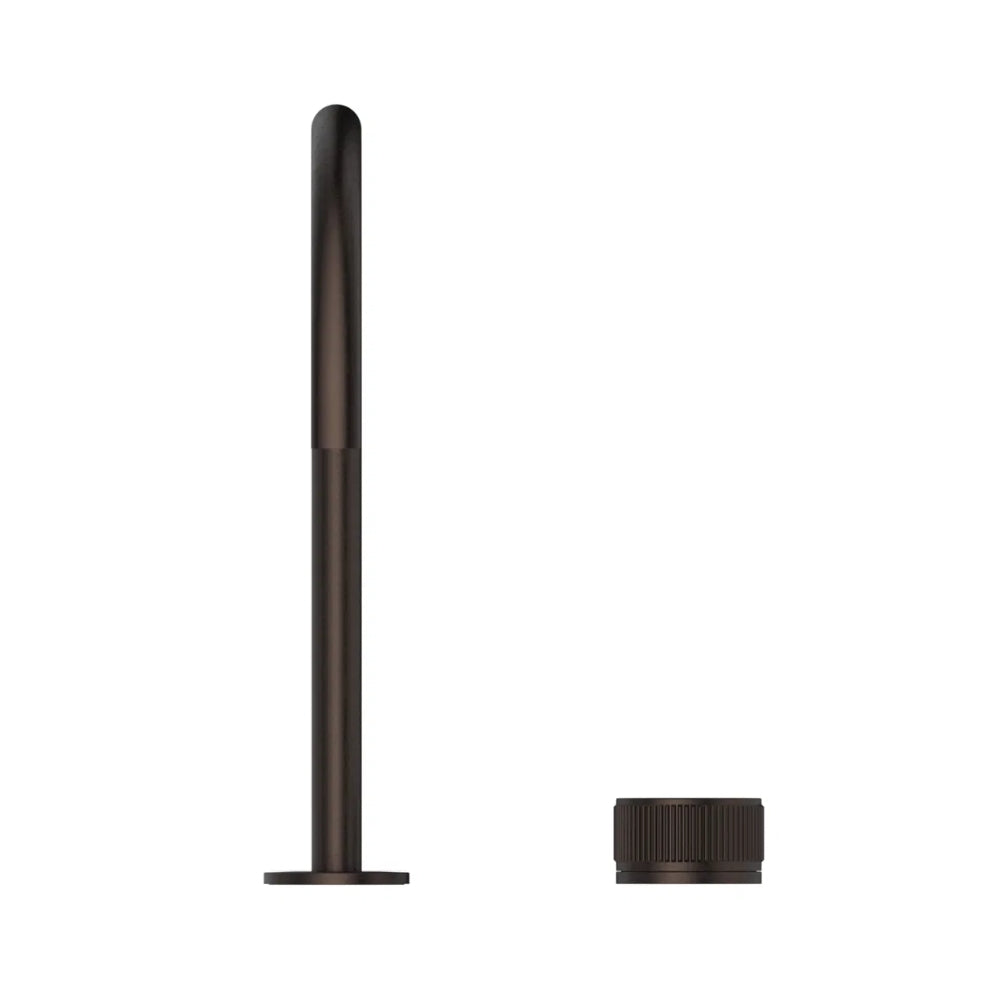BELLA VISTA MICA FLUTED LEAD FREE GOOSENECK HOB SINK/BASIN MIXER SET 311MM DUSK BRONZE