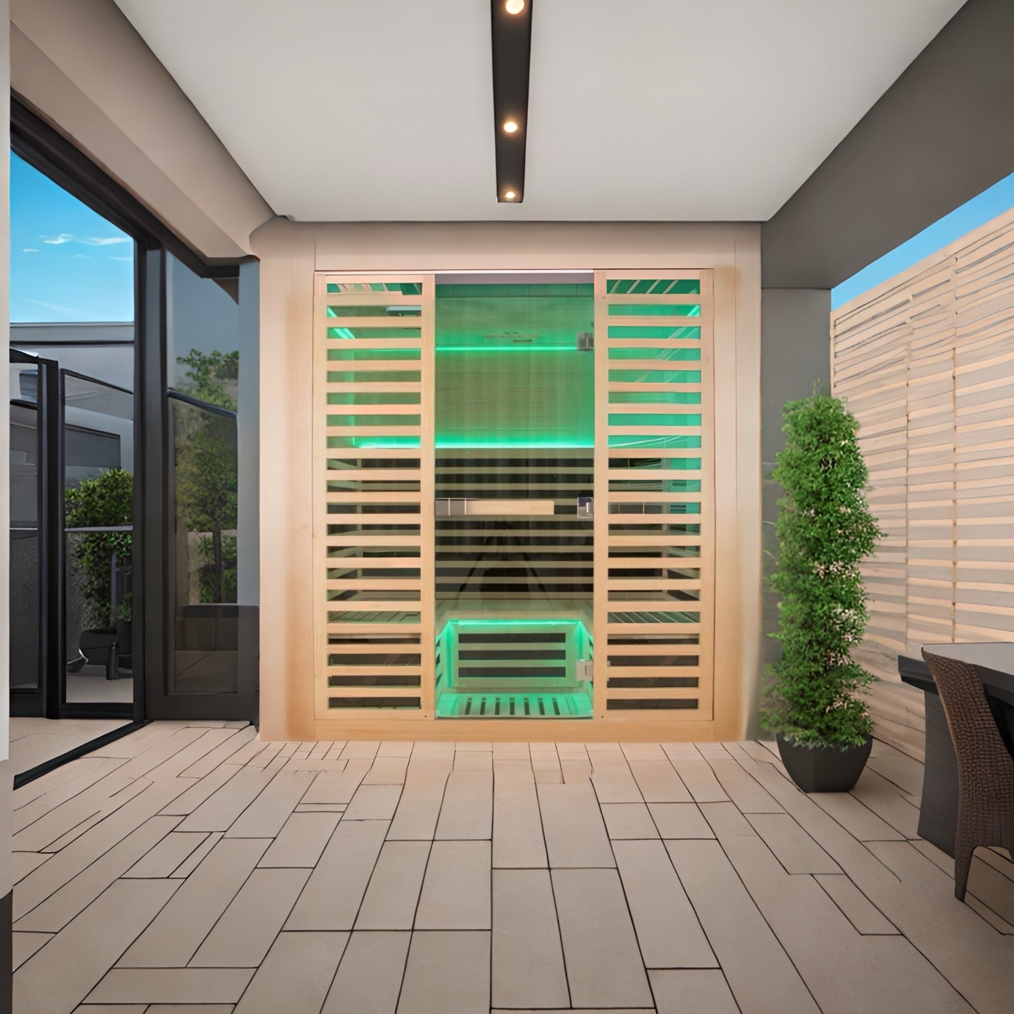 ZUA HEALTH 4 PERSON FAR INFRARED SAUNA ROOM LOW EMF VERSION
