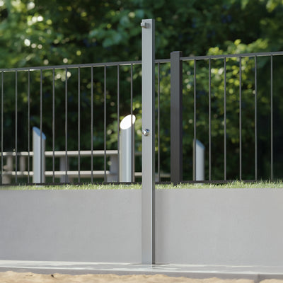 RAINWARE BEACH SLIM FREESTANDING OUTDOOR TIME FLOW SINGLE SHOWER STAINLESS STEEL
