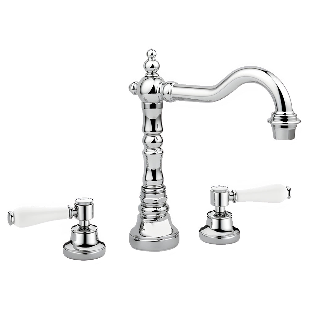 ARMANDO VICARIO PROVINCIAL THREE PIECE BASIN SET WITH LEVER HANDLES CHROME