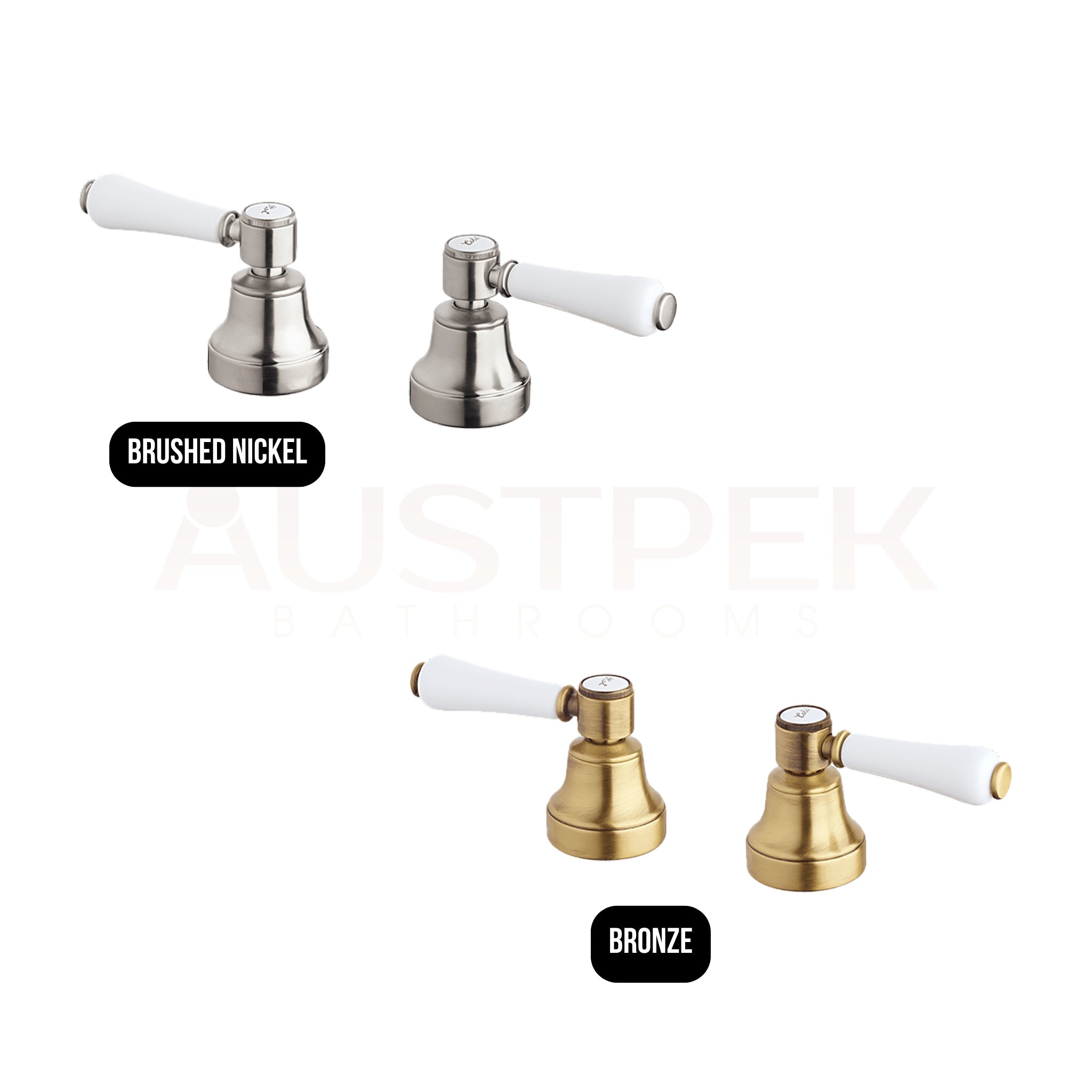 ARMANDO VICARIO WALL TOP ASSEMBLIES WITH LEVER HANDLES BRONZE