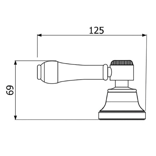 ARMANDO VICARIO WALL TOP ASSEMBLIES WITH LEVER HANDLES BRUSHED NICKEL