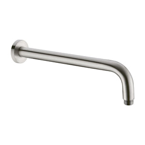 NERO ROUND SHOWER ARM BRUSHED NICKEL (AVAILABLE IN 330MM AND 500MM)