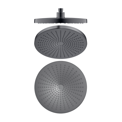 NERO OPAL ROUND SHOWER HEAD 250MM GRAPHITE