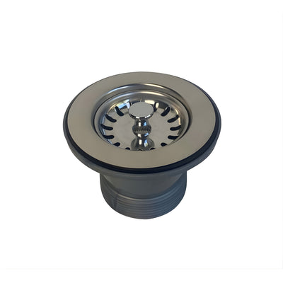 TURNER HASTINGS BASKET WASTE 50MM POLISHED STAINLESS STEEL