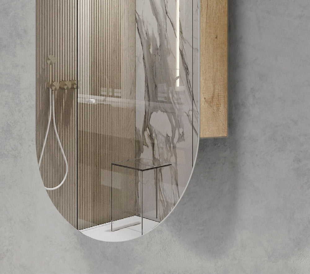OTTI NOOSA NATURAL OAK SHAVING CABINET 450X900MM