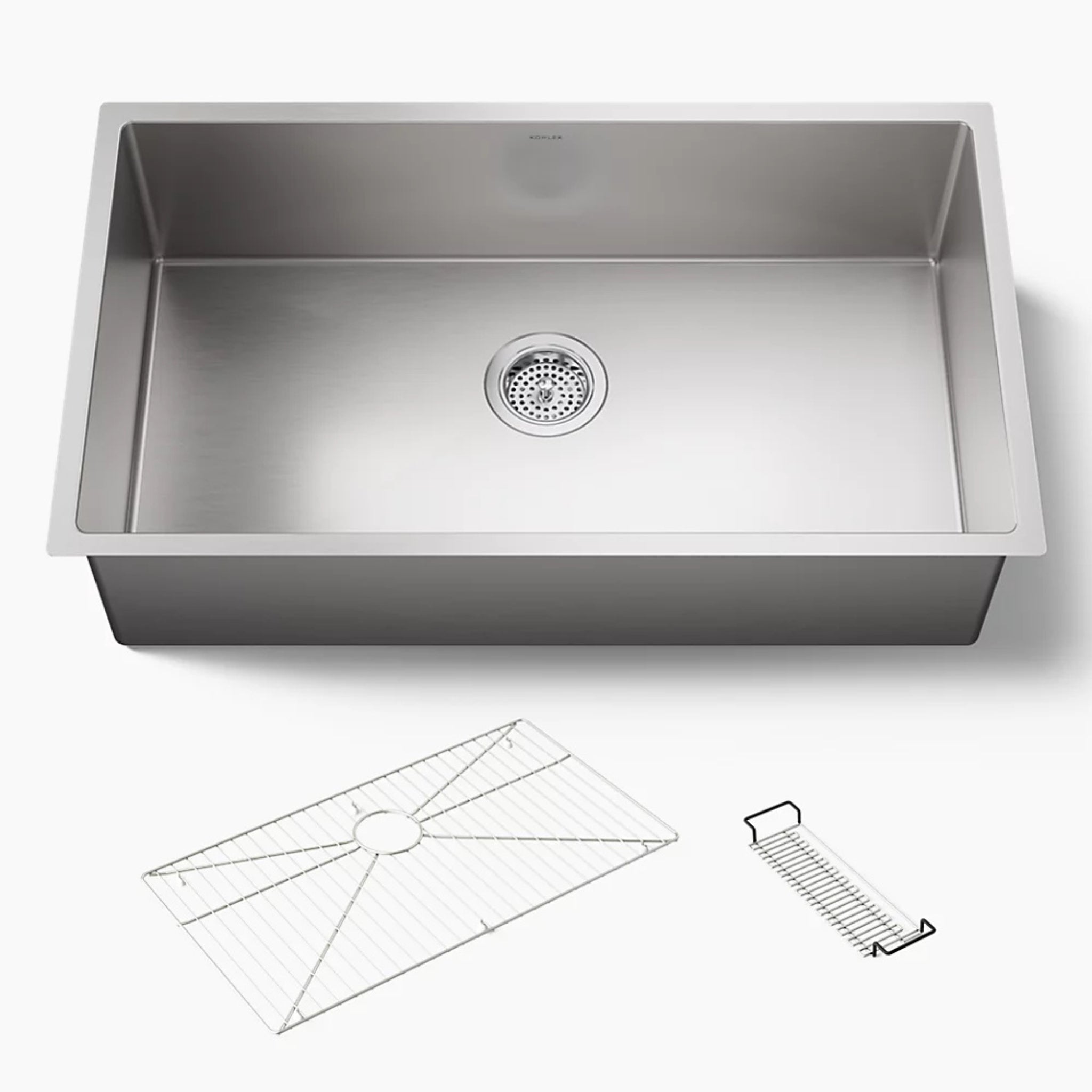 KOHLER STRIVE UNDERMOUNT SINGLE BOWL KITCHEN SINK STAINLESS STEEL 813MM
