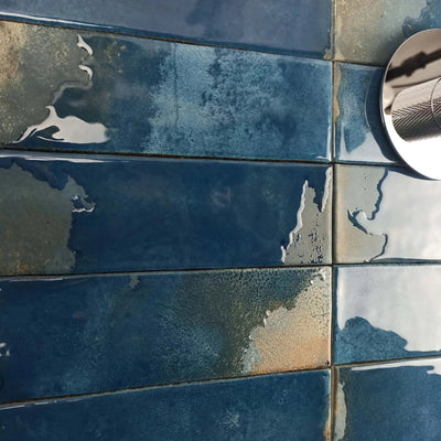 ELITE IMPORTERS GRANADELLA MARINO GLOSS 64X223MM RECTANGLE TILE (PER BOX)