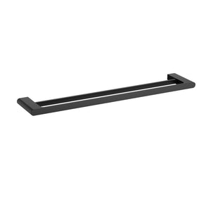 IKON CORA DOUBLE TOWEL RAIL 600MM MATTE BLACK