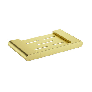 IKON CORA SOAP DISH METAL 206MM BRUSHED GOLD