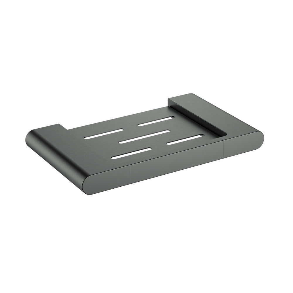 IKON CORA SOAP DISH METAL 206MM GUNMETAL