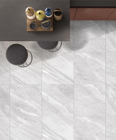 MUSES CREST IVORY FELLTEC 600X600MM SQUARE TILE (PER BOX)