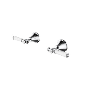 IKON CLASICO WALL TOP ASSEMBLIES CHROME (CERAMIC HANDLE)