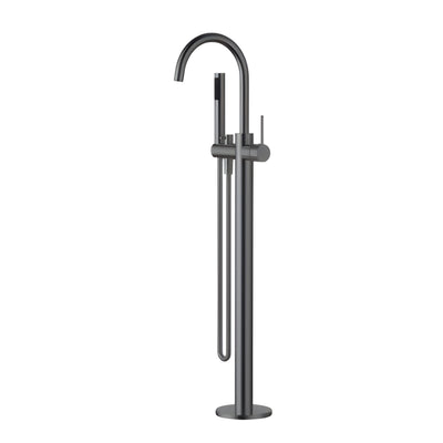 MODERN NATIONAL STAR MINI FREESTANDING BATH MIXER WITH HAND SHOWER 1010MM GUN METAL