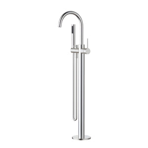 MODERN NATIONAL STAR MINI FREESTANDING BATH MIXER WITH HAND SHOWER 1010MM CHROME