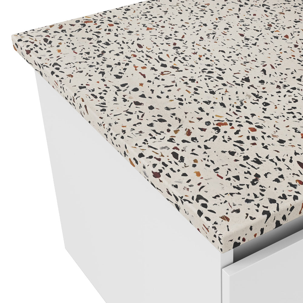 FIENZA TERRAZZO BOWL RECTANGULAR CONCRETE BENCHTOP (AVAILABLE IN 750MM, 900MM, 1200MM, 1500MM AND 1800MM)