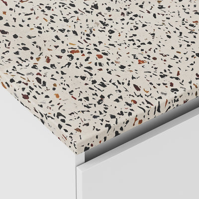 FIENZA TERRAZZO BOWL RECTANGULAR CONCRETE BENCHTOP (AVAILABLE IN 750MM, 900MM, 1200MM, 1500MM AND 1800MM)