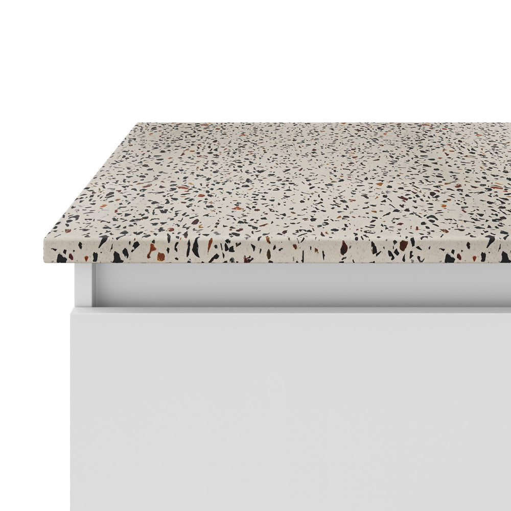 FIENZA TERRAZZO BOWL RECTANGULAR CONCRETE BENCHTOP (AVAILABLE IN 750MM, 900MM, 1200MM, 1500MM AND 1800MM)