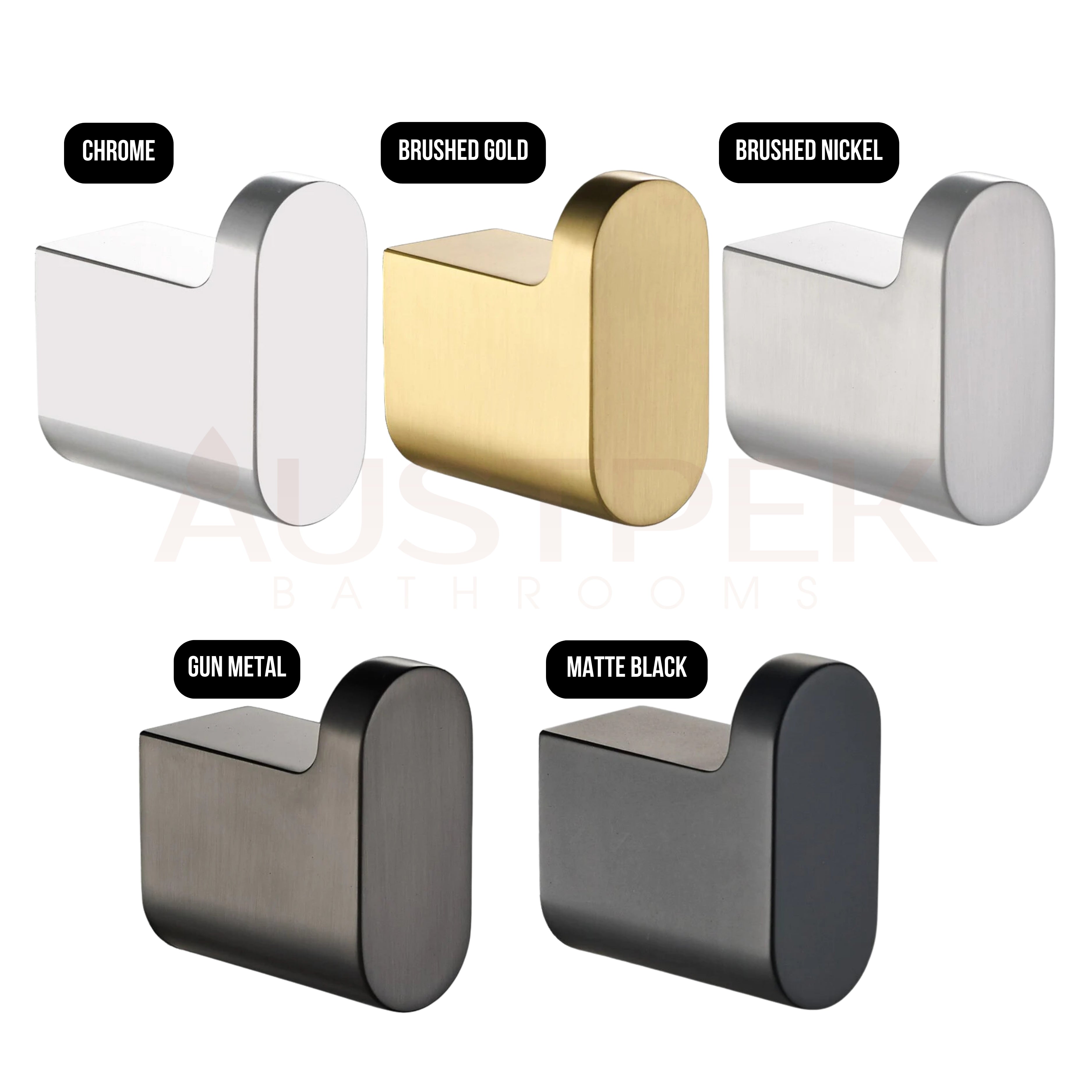 IKON FLORES ROBE HOOK BRUSHED NICKEL 50MM