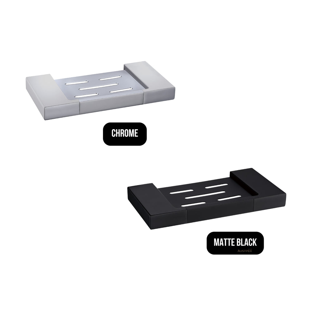 IKON EDEN METAL SOAP DISH 206MM MATTE BLACK