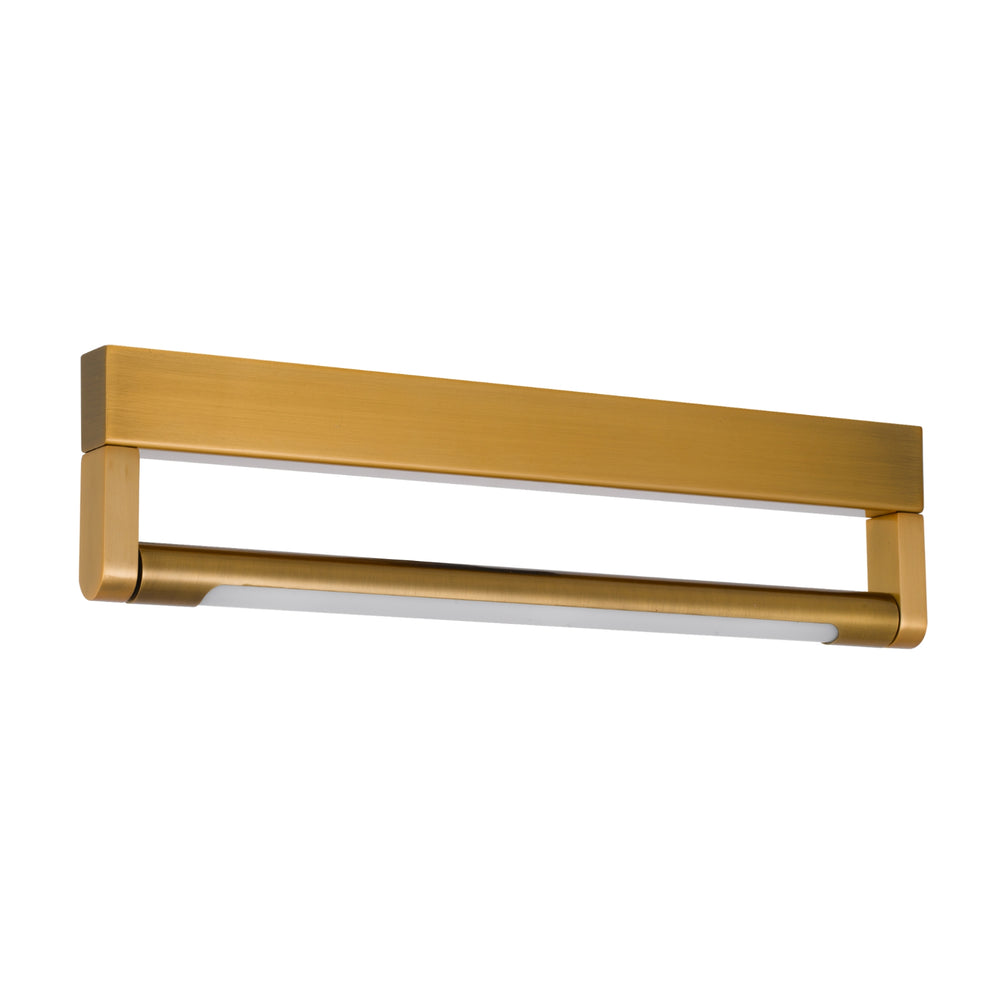 TELBIX ARVIN VANITY LED WALL LIGHT ANTIQUE GOLD 400MM