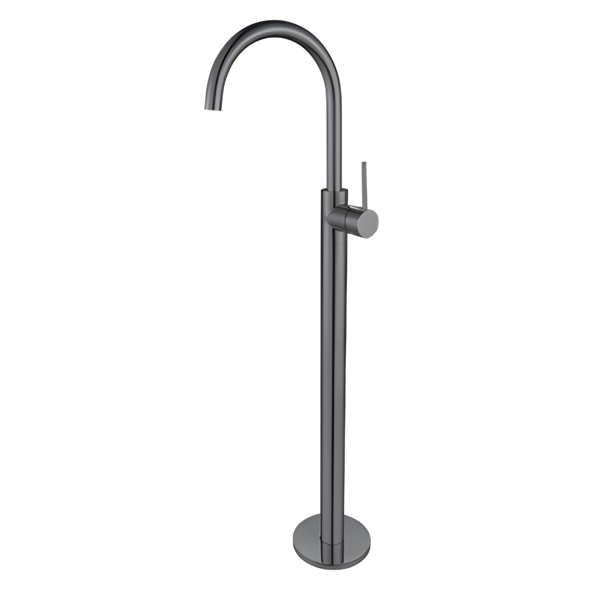 MODERN NATIONAL STAR MINI FREESTANDING BATH MIXER 984MM GUN METAL