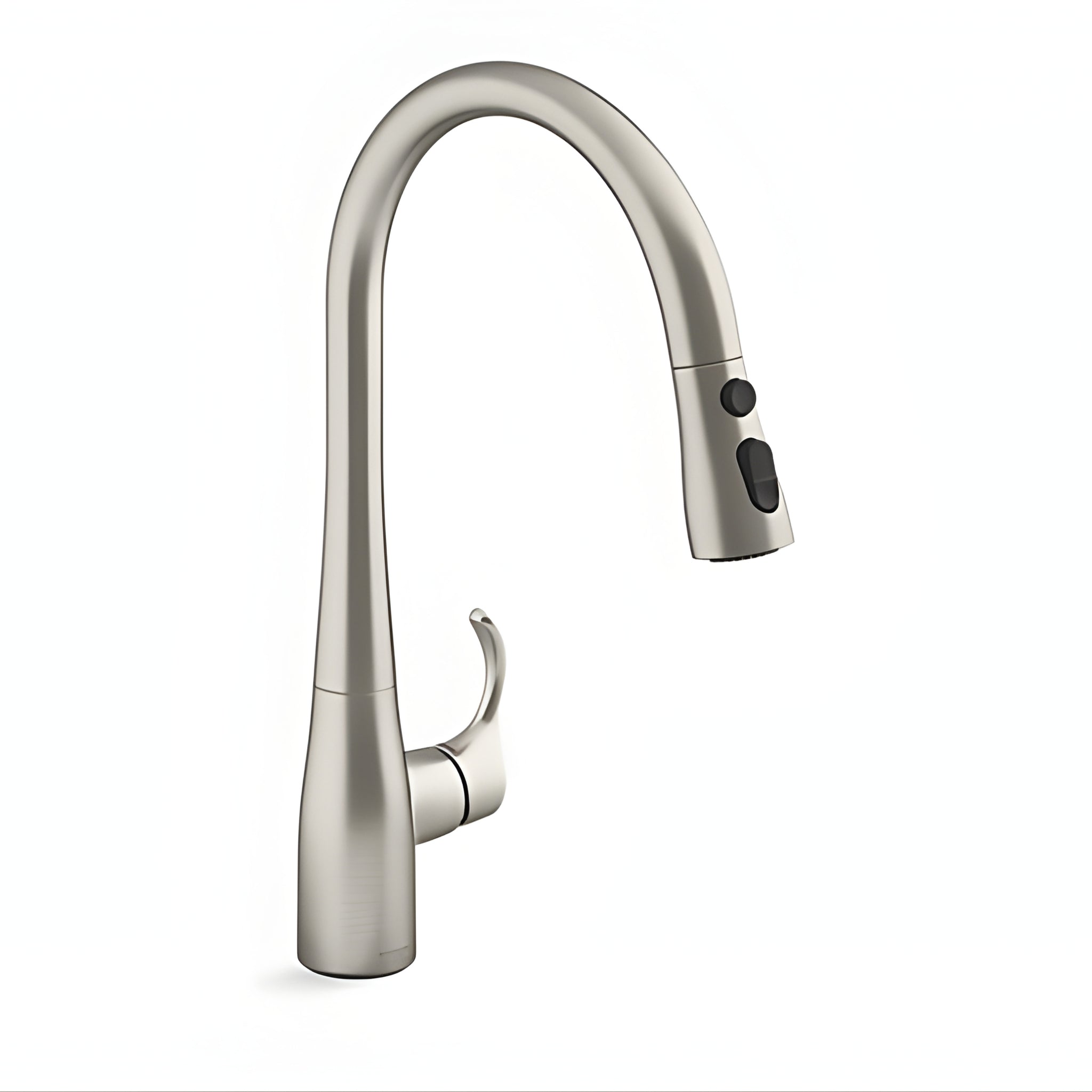 KOHLER SIMPLICE PULL-DOWN KITCHEN MIXER VIBRANT 406MM BRUSHED STEEL