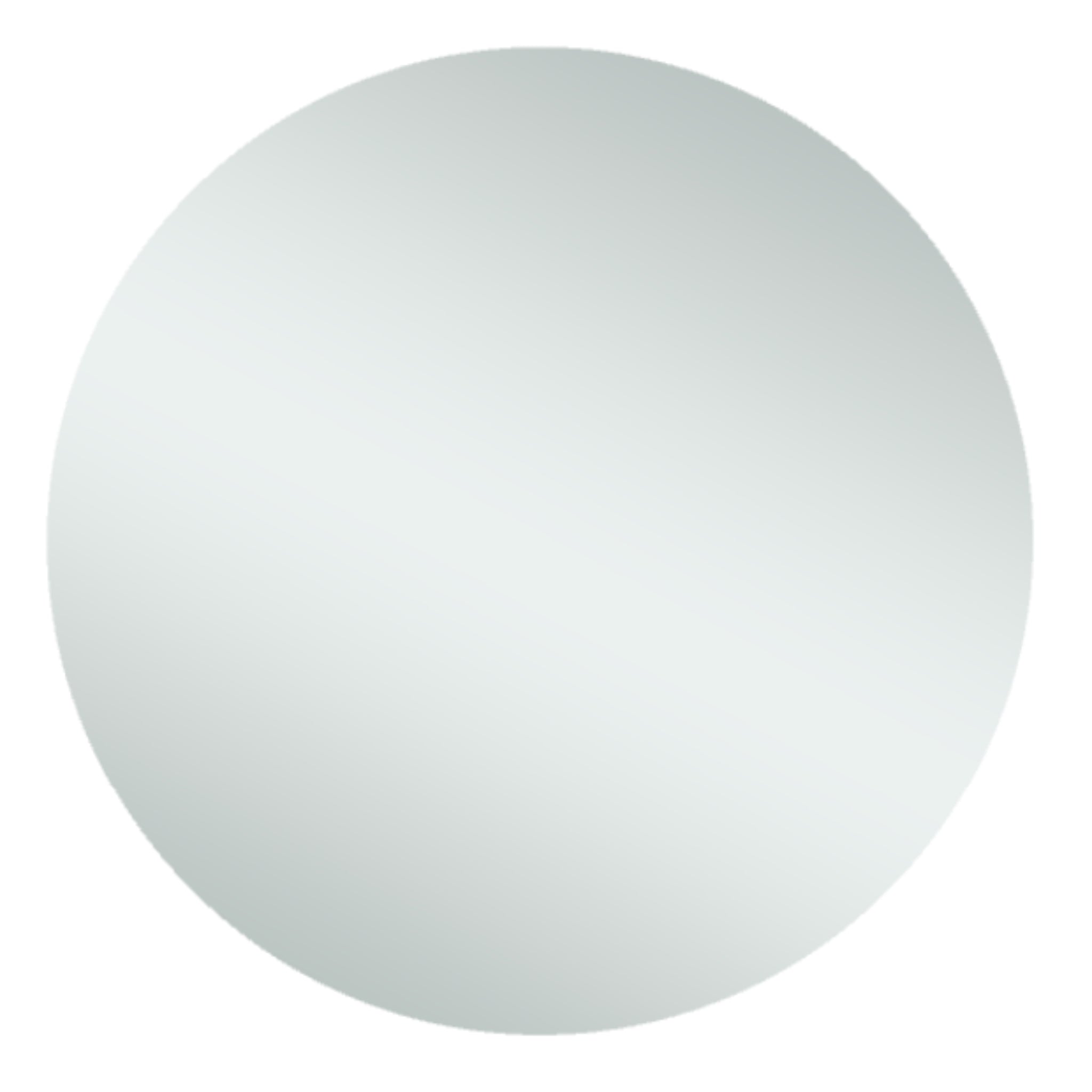 THERMOGROUP ABLAZE RIO FRAMELESS ROUND POLISHED EDGE MIRROR WITH DEMISTER 600MM