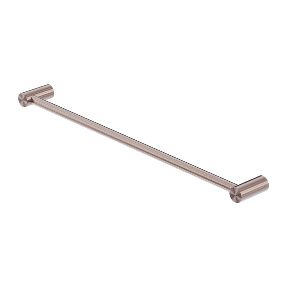 NERO ZEN NON-HEATED SINGLE TOWEL RAIL BRUSHED BRONZE (AVAILABLE IN 600MM AND 800MM)