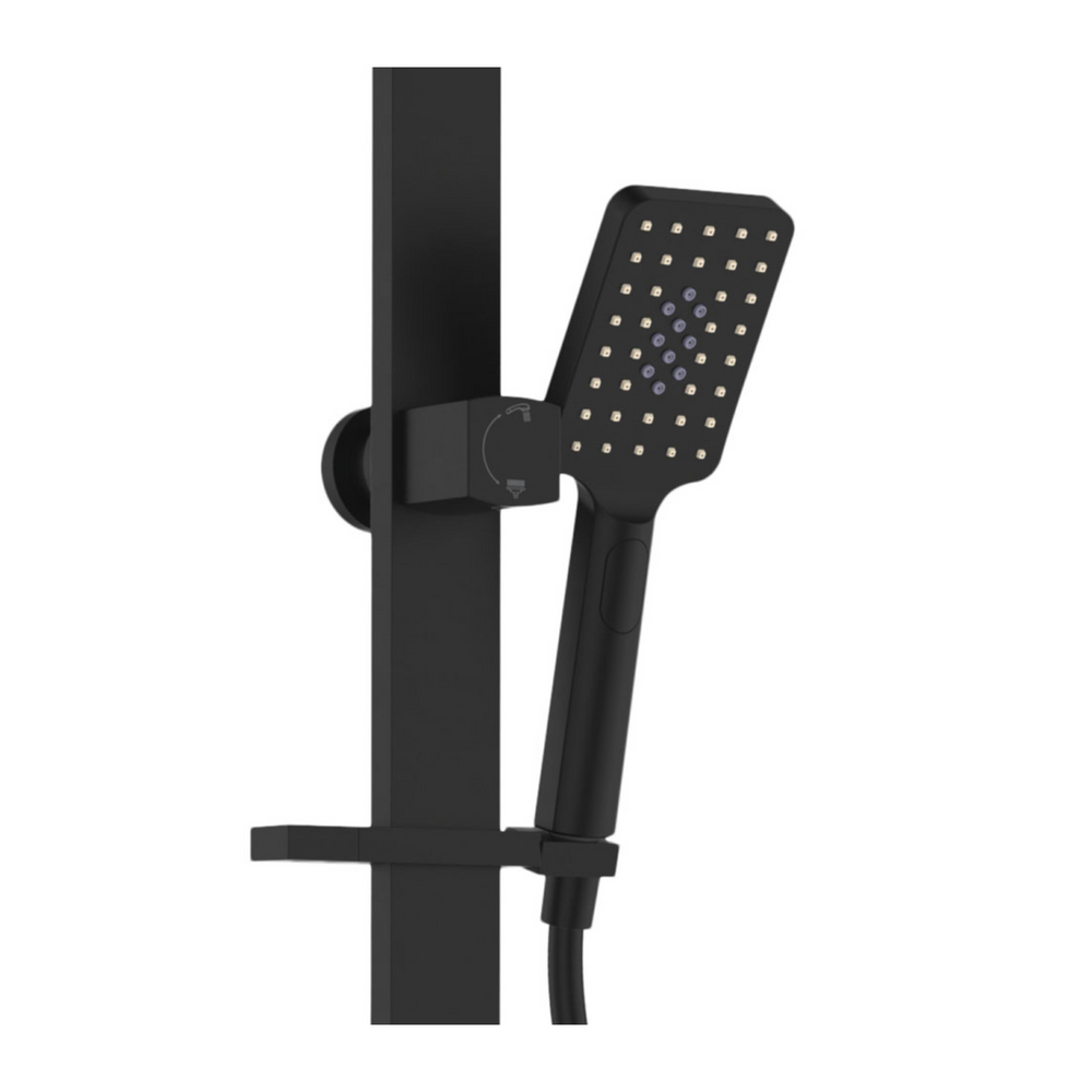 FIENZA TONO DELUXE TWIN SHOWER MATTE BLACK